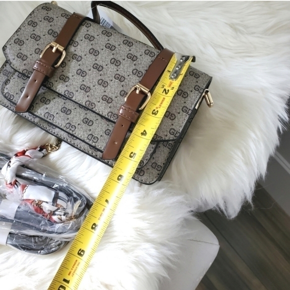 Monogram Canvas Crossbody Top Handle Bag - Picture 9 of 10